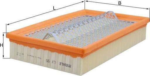 Воздушный фильтр Mahle-Knecht. Артикул LX 95