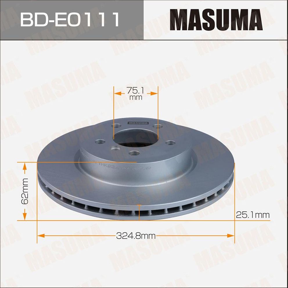 Тормозной диск Masuma. Артикул BD-E0111
