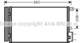 Радиатор кондиционера (конденсатор) AVA для Fiat Linea 2007-2026. Артикул FTA5357D