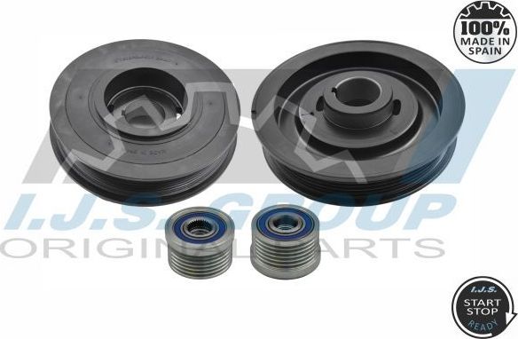 ШКИВ ДЕМПФЕРНЫЙ ПРИВОДА РУЧЕЙКОВОГО РЕМНЯ IJS IJS Group. Артикул 17-1030KIT