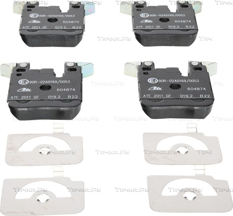 Тормозные колодки ATE задние для BMW 3 VI (F3x) 2012-2026. Артикул 13.0460-4874.2