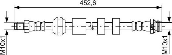 Тормозной шланг Bosch. Артикул 1 987 481 741