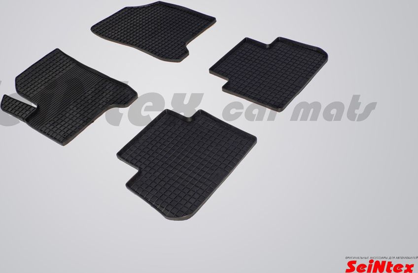Коврики резиновые Seintex с узором сетка для салона Citroen C3 Picasso 2009-2026. Артикул 01464