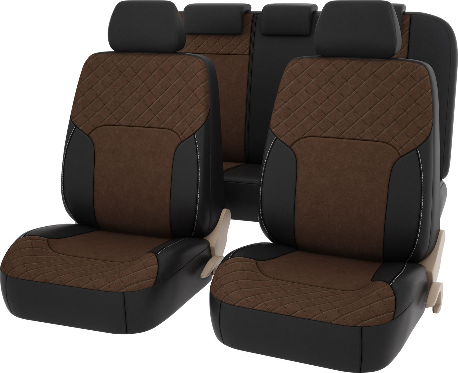 Чехлы универсальные PSV Altara Next на сидения, цвет Терморомб Черный/Коричневый. Артикул 133033