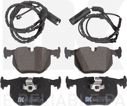 Тормозные колодки NK. Артикул 221518