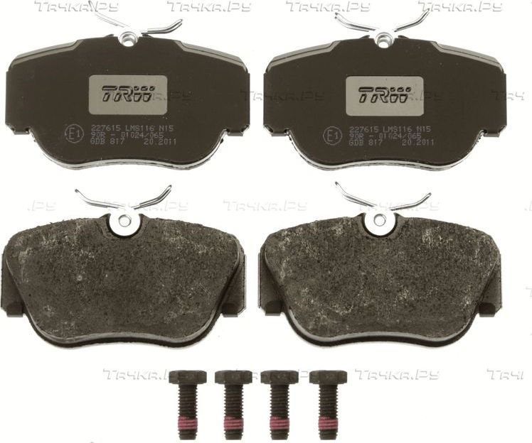 Тормозные колодки TRW COTEC. Артикул GDB817
