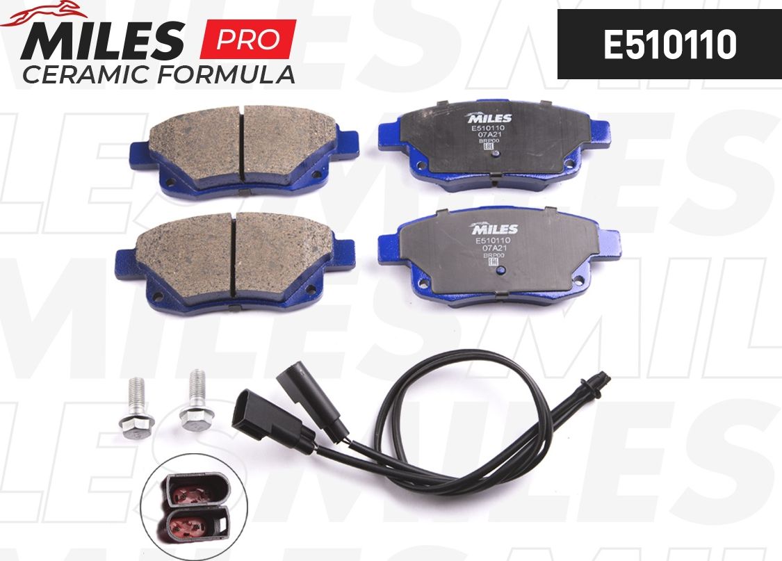 Тормозные колодки Miles (Керамика). Артикул E510110