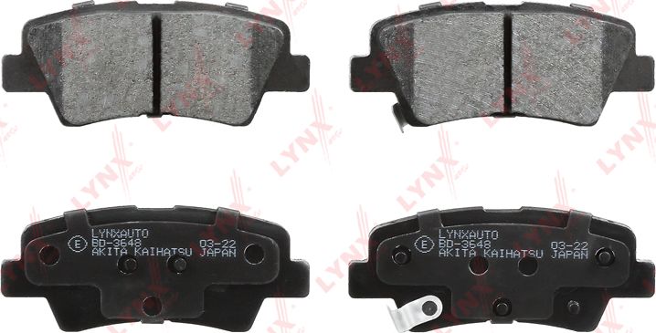 Тормозные колодки LYNXauto. Артикул BD-3648