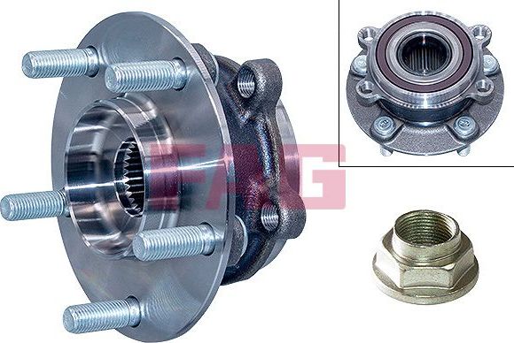 Ступица колеса с интегрированным подшипником Fag передняя для Mazda CX-5 I 2011-2017. Артикул 713 6159 50