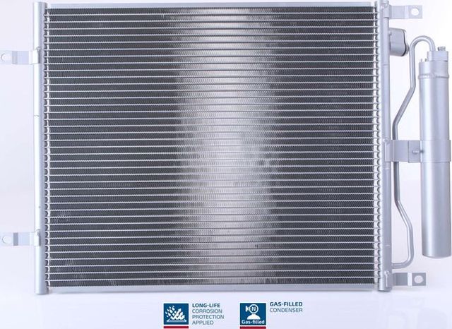 Радиатор кондиционера (конденсатор) Nissens (алюминий) для Nissan Note I 2006-2012. Артикул 940069