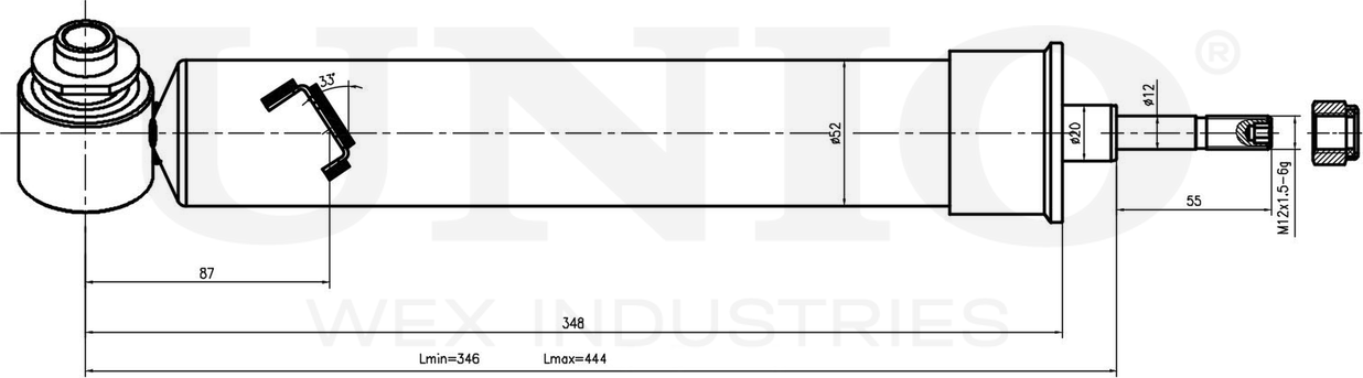 Амортизатор подвески (Unio). Артикул SAB-10378