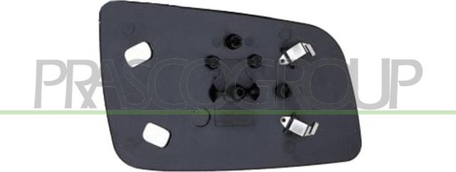 Зеркальное стекло бокового зеркала Prasco левое для Opel Astra G 1998-2009. Артикул OP0177504
