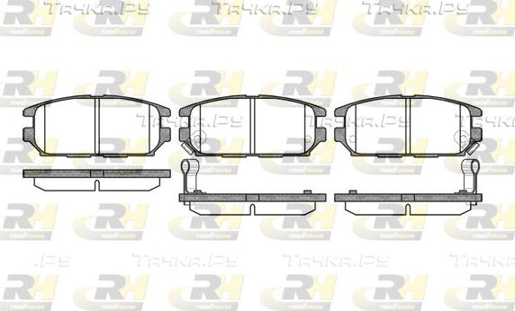 Тормозные колодки RoadHouse задние для Mitsubishi Space Runner II 1999-2003. Артикул 2356.12