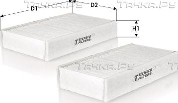 Салонный фильтр  Tecneco Filters для BMW 2 F22 2014-2026. Артикул CK23005-2