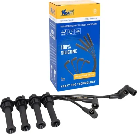 Провода высоковольтные FORD FOCUS 2 04- 1.4-1.6 (Kraft) Kraft. Артикул KT042400