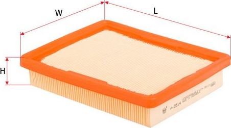 Воздушный фильтр Sakura. Артикул A-2814
