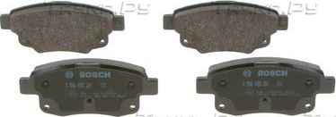 Тормозные колодки Bosch (Low-Metallic) задние для Ford Transit VII 2006-2013. Артикул 0 986 495 281