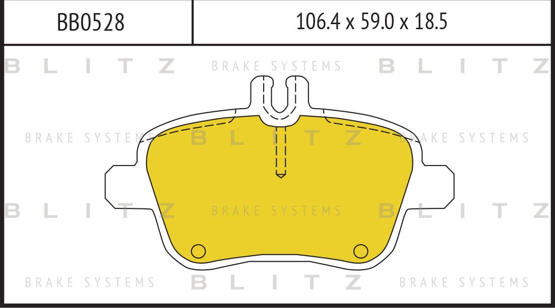 Колодки тормозные MB W176/W246/W242 13- задн. (Blitz). Артикул BB0528