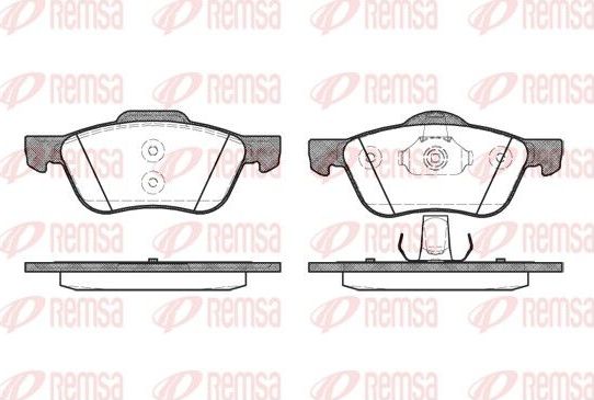 Тормозные колодки Remsa. Артикул 0844.00