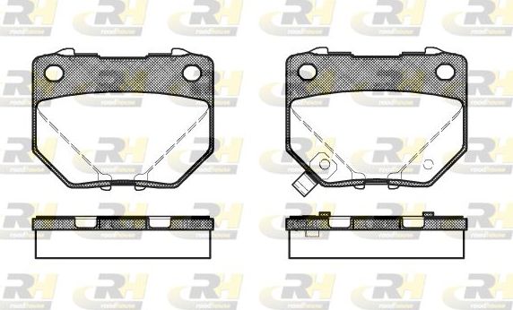 Тормозные колодки RoadHouse задние для Subaru Impreza II 2000-2008. Артикул 2365.21