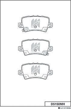 Тормозные колодки MK Kashiyama. Артикул D5150MH
