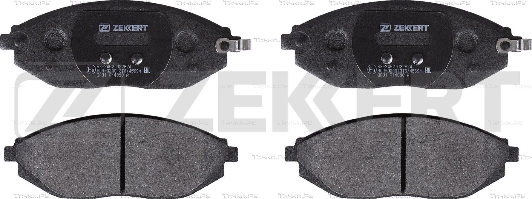 Тормозные колодки Zekkert передние для Chevrolet Spark III 2010-2016. Артикул BS-2462