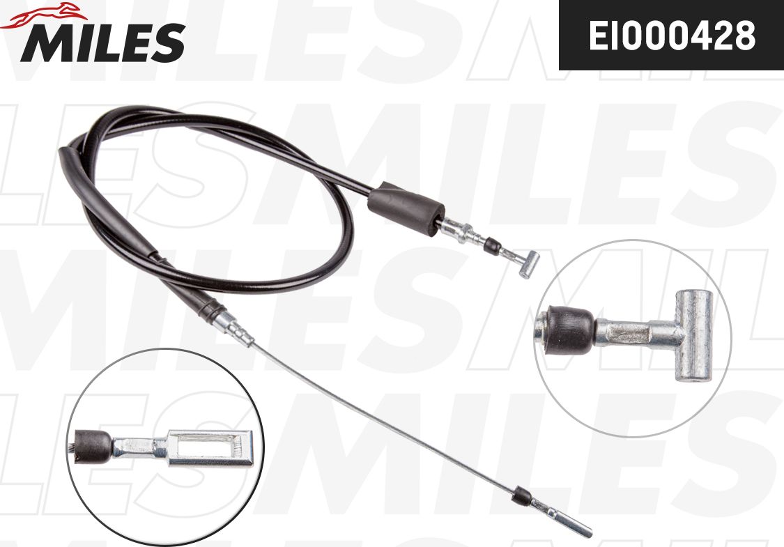 Трос ручника (тросик ручного тормоза) Miles. Артикул EI000428