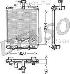 Радиатор охлаждения двигателя Denso (алюминий). Артикул DRM21602