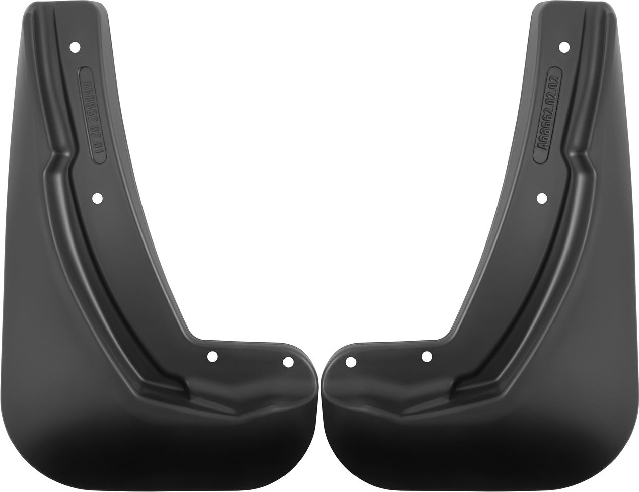 Брызговики Frosch (в пакете) задняя пара для Honda Vezel II 2021-2026. Артикул NLF.A68662.E13