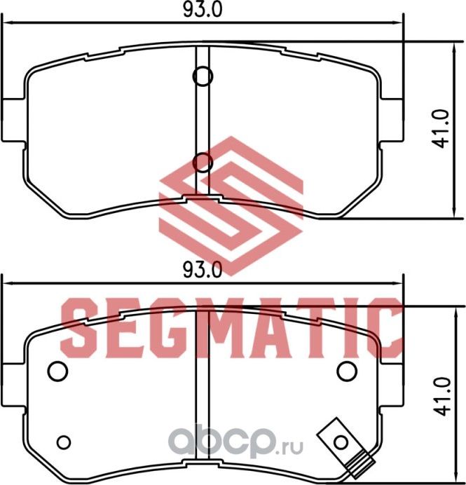 SGBP2554 Колодка торм диск зад Kia Sportage 2.0 2008- Hyundai Accent 1.5 2005-20 (Segmatic) Segmatic. Артикул SGBP2554