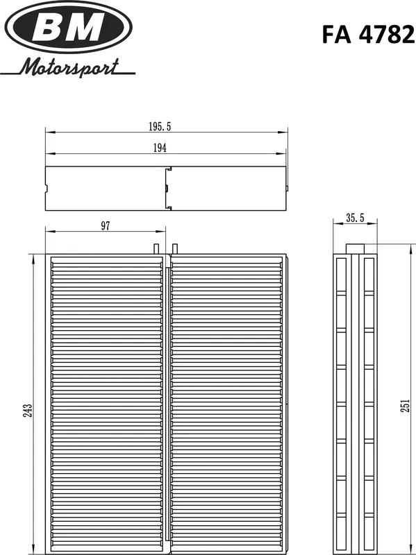 Фильтр салона (BM). Артикул FA4782