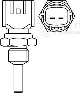 Датчик температуры для а/м Nissan Qashqai (06-)/(14-)/X-Trail (07-)/(14-)/Almera (06-) (LS 1402) (Luzar). Артикул ls-1402