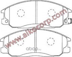 Колодки HYUNDAI H1 Starex, Santa FE, SSANGYONG Actyon, Kyron, Rexton (2002-) пер (Aiko). Артикул PF0103