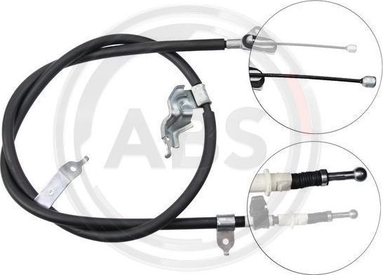 Трос ручника (тросик ручного тормоза) ABS задний левый для Toyota Yaris II 2005-2012. Артикул K16597