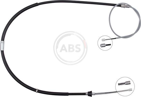 Трос ручника (тросик ручного тормоза) ABS задний правый/левый для Volkswagen Jetta VI 2010-2019. Артикул K10182