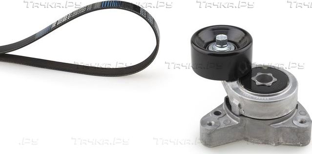 Приводной ремень поликлиновой с роликами (комплект) Gates Micro-V® Kit. Артикул K027PK1760