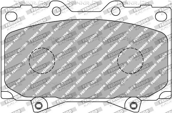 Тормозные колодки FERODO RACING DS PERFORMANCE для Lexus LX 470 1998-2008. Артикул FDSE1456