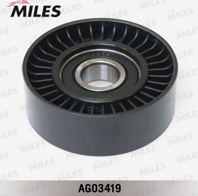 Направляющий (ведущий) ролик приводного поликлинового ремня Miles. Артикул AG03419