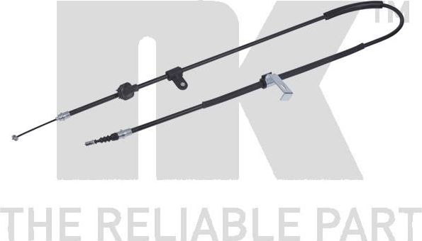 Трос ручника (тросик ручного тормоза) NK. Артикул 901023