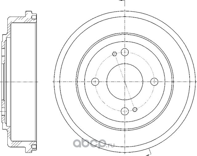 Барабан тормозной (G-Brake). Артикул GD06044