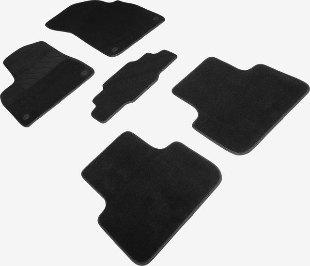 Коврики Seintex ворсовые для салона Audi Q7 II 2019-2026 ЧЕРНЫЕ. Артикул 95981