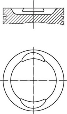 Поршень Mahle для Zastava 10 2005-2008. Артикул 009 41 00