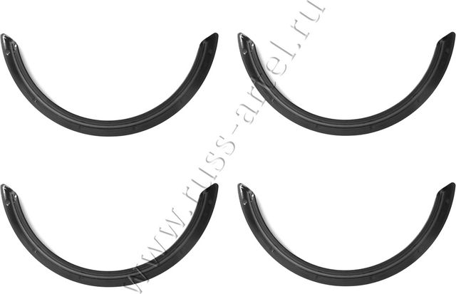 Фендера Русская Артель универсальные усиленные «new school» с выносом 50 мм (Глянец, под покраску). Артикул FEU3-176100