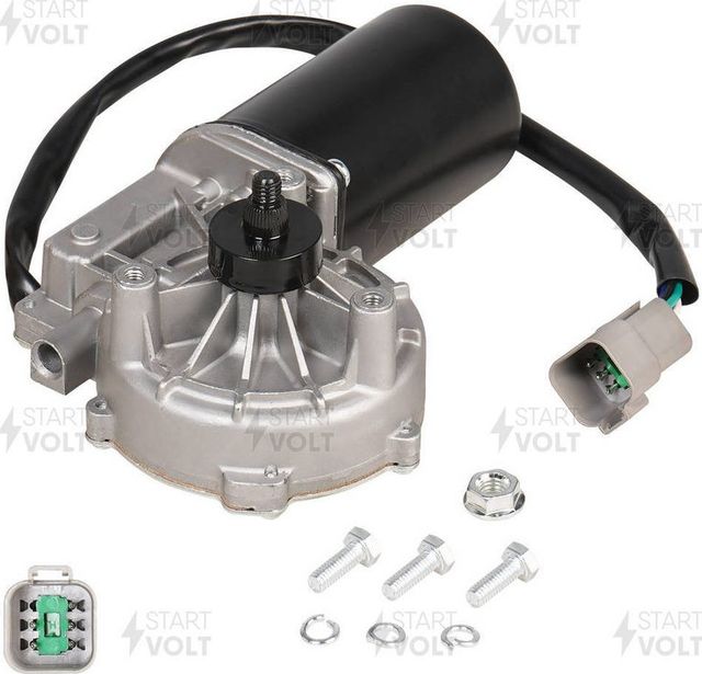 Мотор стеклоочистителя (моторчик дворников) StartVOLT передний для Scania R 2016-2026. Артикул VWF 2110