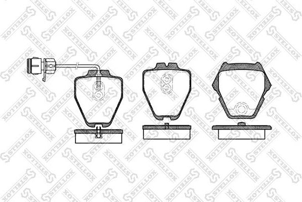 Тормозные колодки Stellox. Артикул 763 012B-SX