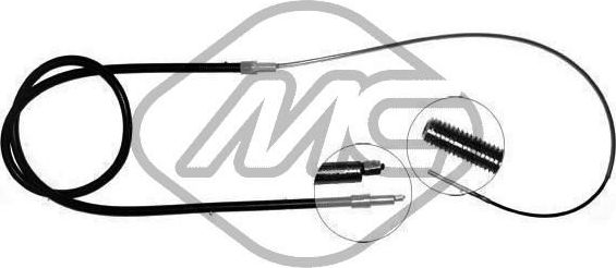 Трос ручника (тросик ручного тормоза) Metalcaucho. Артикул 80647