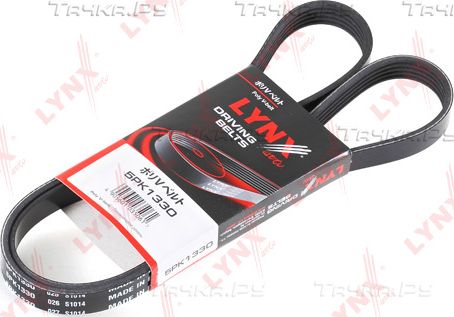 Приводной ремень поликлиновой LYNXauto для Mitsubishi Galant VIII 1998-2004. Артикул 5PK1330