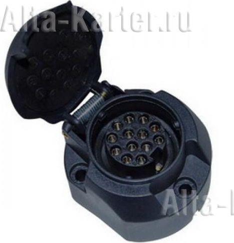 Розетка фаркопа Grand 13-полюсная (без проводов с пыльником и разветвителем). Артикул TBS-0010