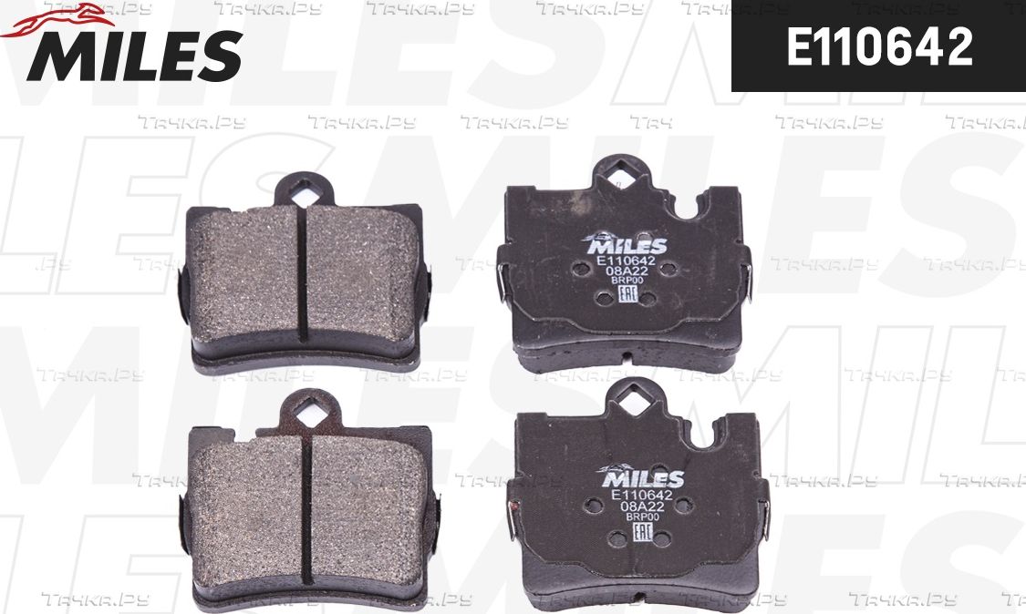 Тормозные колодки Miles (Semi-Metallic). Артикул E110642