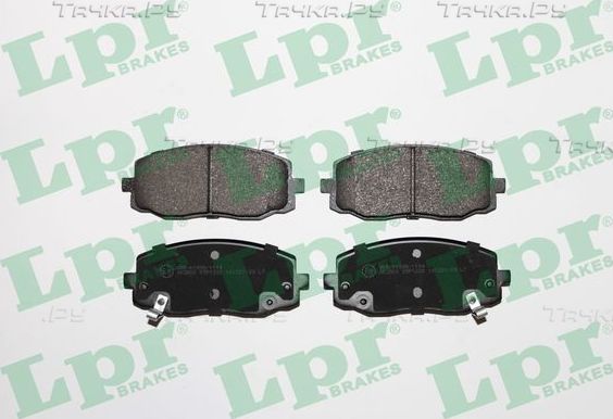 Тормозные колодки LPR передние для Kia Picanto I 2004-2011. Артикул 05P1220